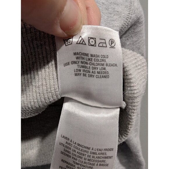 Postmark Anthropologie Gray Cropped Boxy Sweatshirt Casual Women's Size Small - Picture 8 of 15